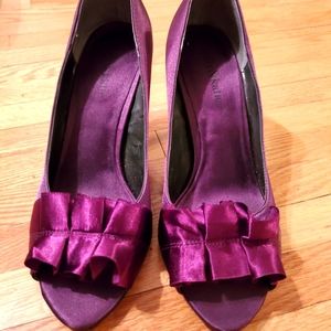 Plum color pumps